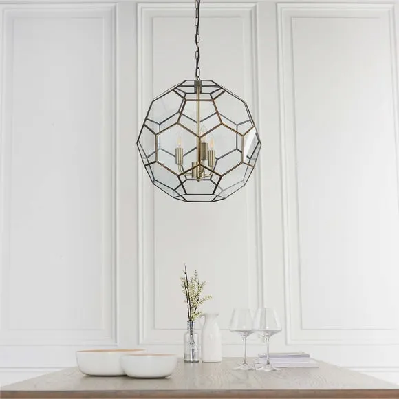 Vogue Hillier 3 Light Hexagon Pendant Light 2