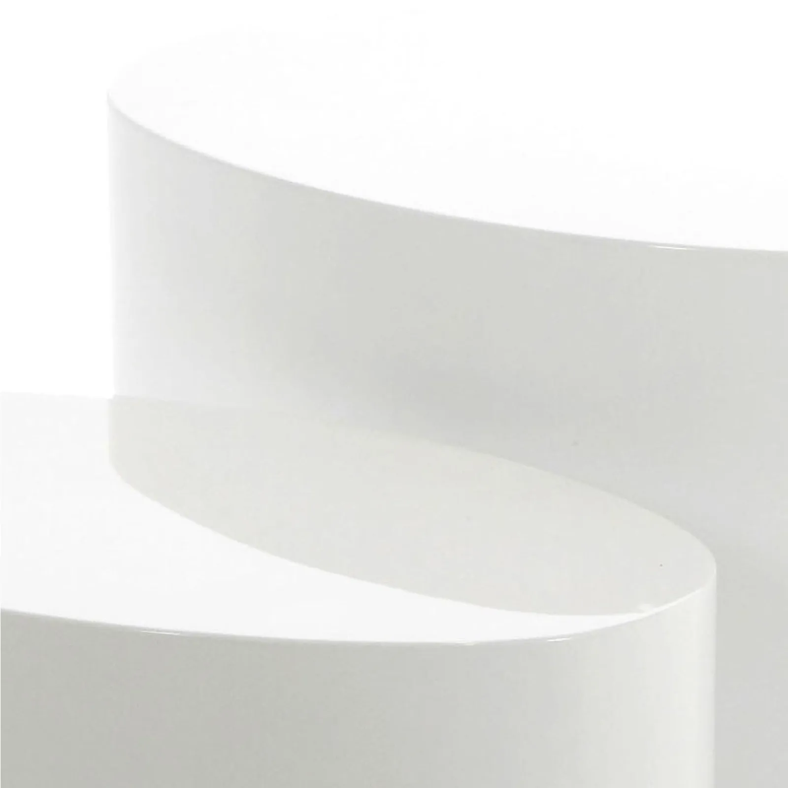 Furniture To Go Mice Oval Coffee Table in White Set of 2 6