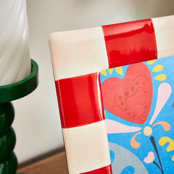 Striped Ceramic Photo Frame 3