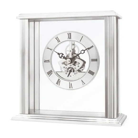 Acctim Vermont Silver Mantel Clock 3