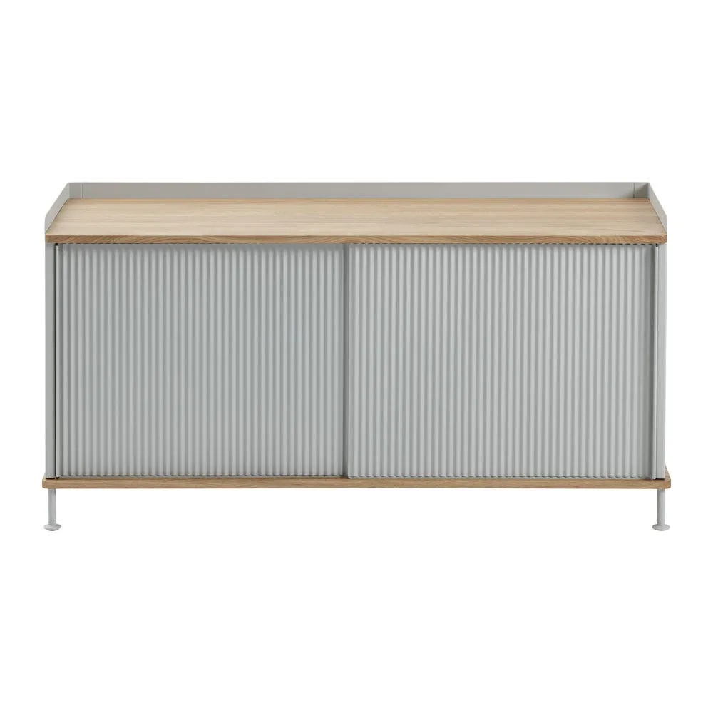 Muuto Enfold Low Sideboard Grey and Oak 3