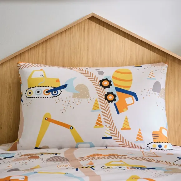 Trucks & Diggers Reversible Duvet Cover and Pillowcase Set 2