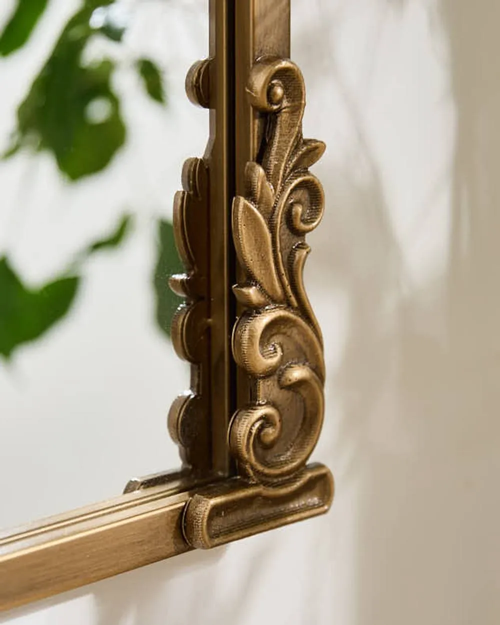 Dibor Vintage Ornate Wall Mounted Free Standing Mirror Tall Wall Mirror H167cm x W87cm in Gold 5