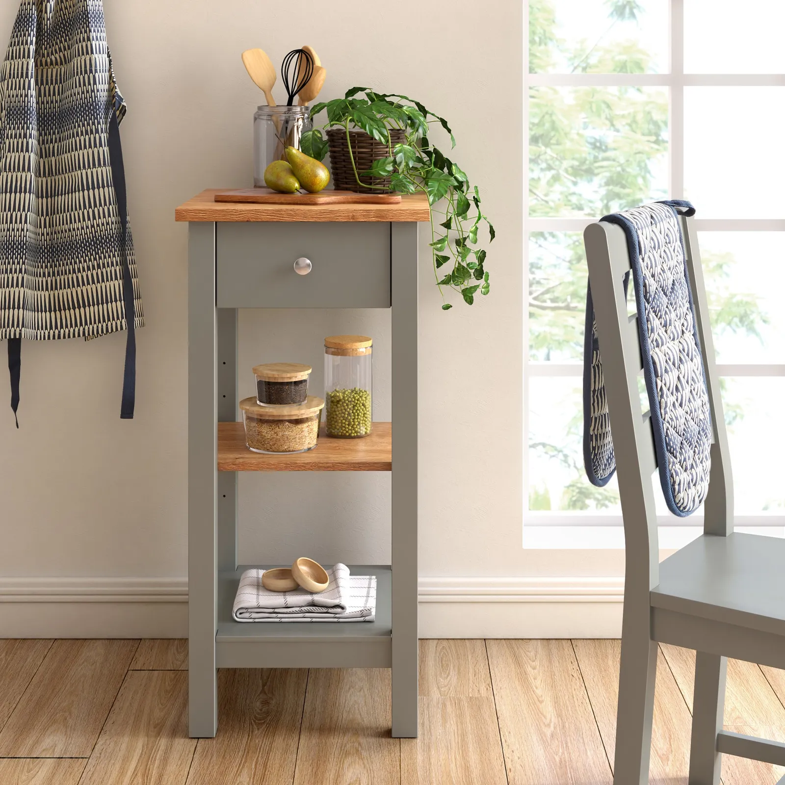 Bromley Tall Storage Unit Grey