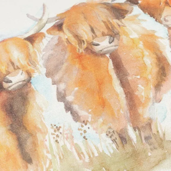 Highland Cattle Outdoor Rectangle Cushion 3