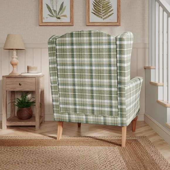 Charnwood Check Occasional Armchair 2