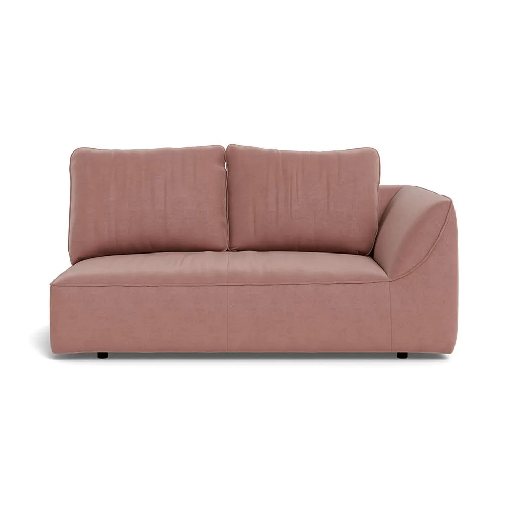 Heal's Morven Right Hand Facing 2 Seater Unit Smart Luxe Velvet Dusky Pink