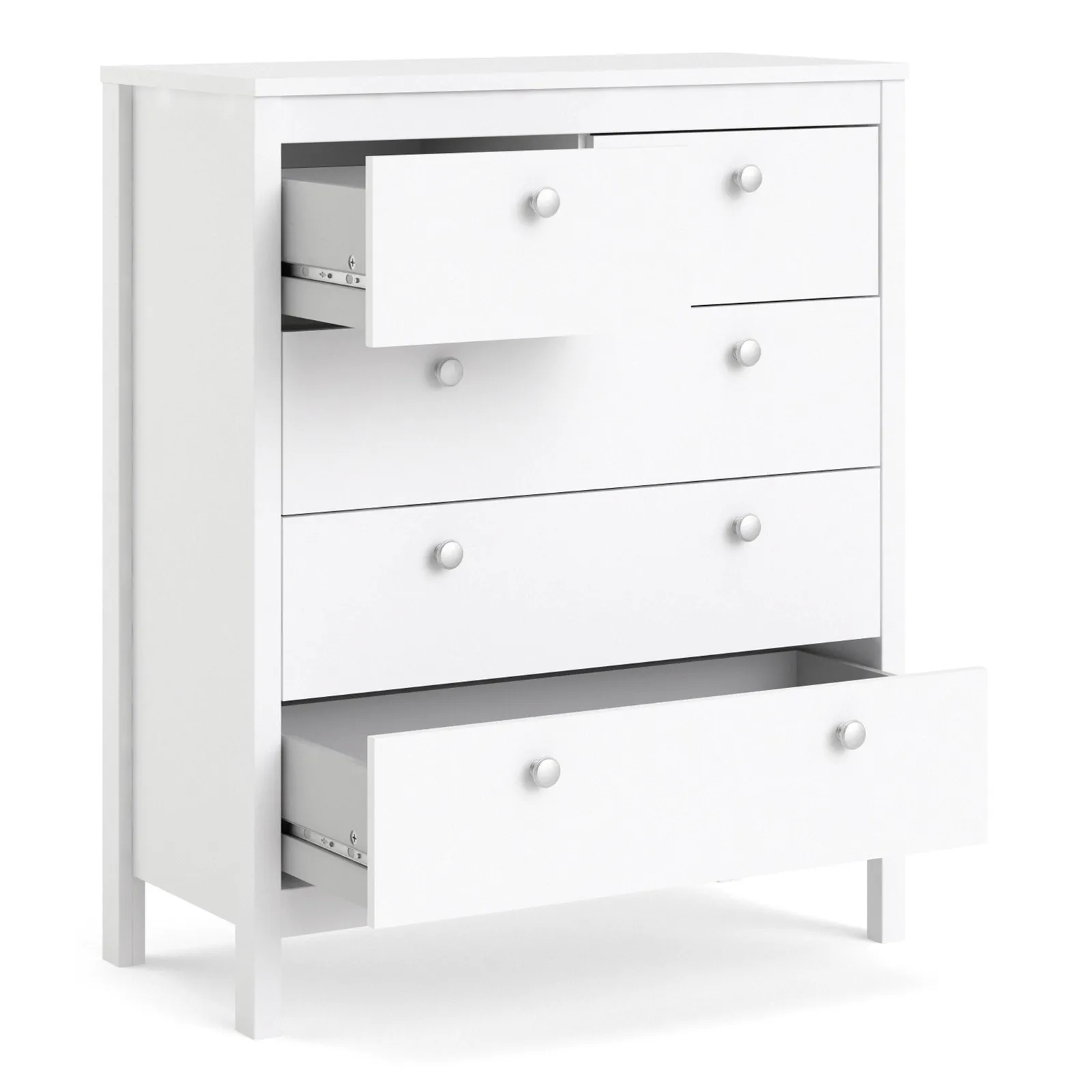 Furniture To Go Madrid Chest 3+2 Drawers in White 4