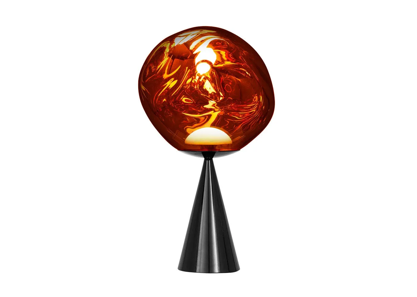 Tom Dixon Melt LED Cone Fat Table Lamp Copper 1