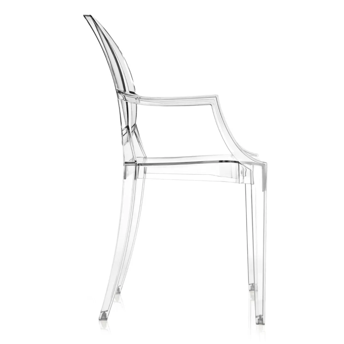Kartell Louis Ghost Armchair, Neutral Plastic | Barker & Stonehouse 4