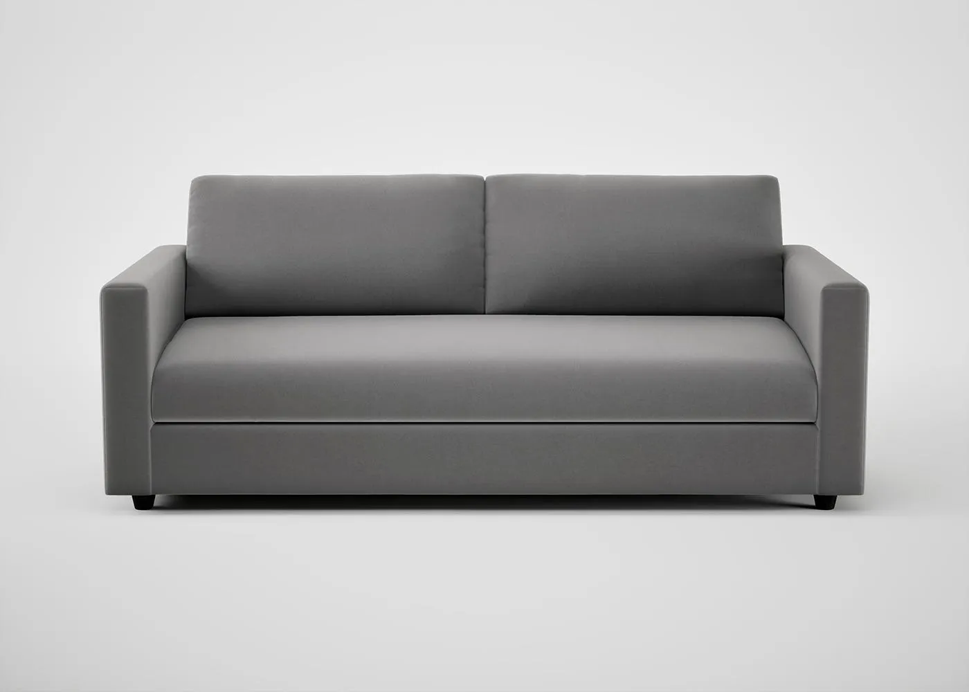 Heal's Nimbus II 4 Seater Sofa Smart Velvet Mercury Black Feet