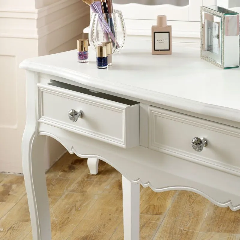 Melody Maison White Dressing Table & Stool Set - Victoria Range 2
