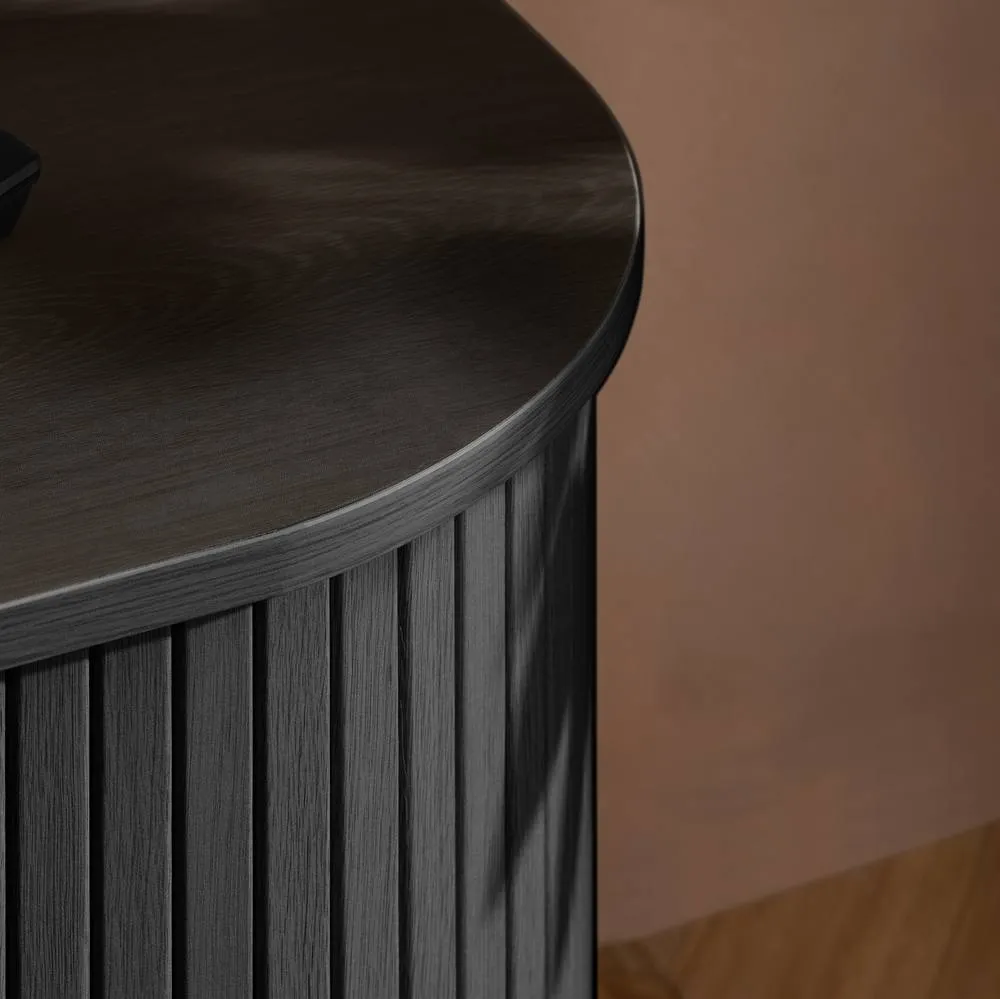 Birlea Axel Fluted TV Unit in Black 4