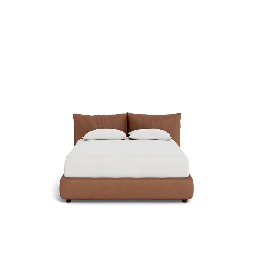 Heal's Pillow Bed Double Siena Cotton Clay