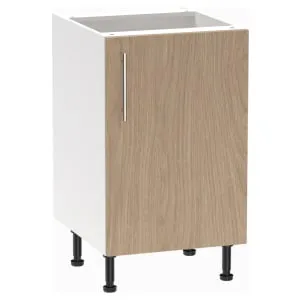Wickes Orlando Scandi Oak Slab Base Unit - 500mm