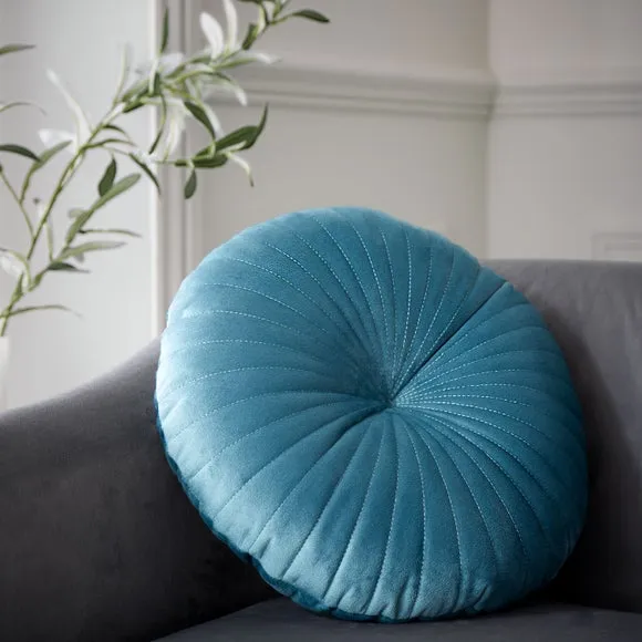 Catherine Lansfield Stitch Detail Round Cushion 1