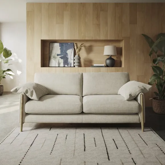 Hector Tonal Plush Chenille 4 Seater Sofa 1