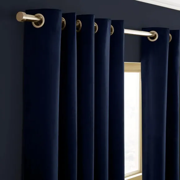 Luxe Velour Eyelet Curtains (Blackout Available)