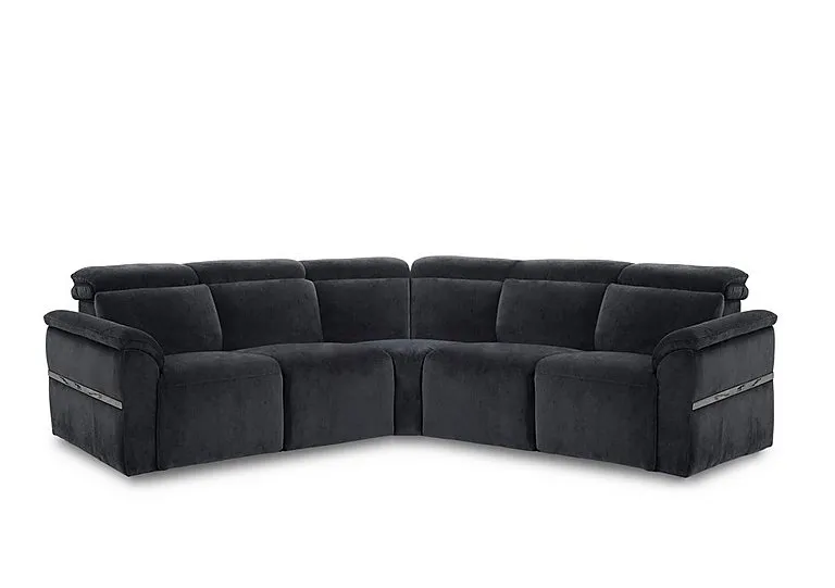 Dolomite Large Fabric Corner Sofa - Manhattan Indigo