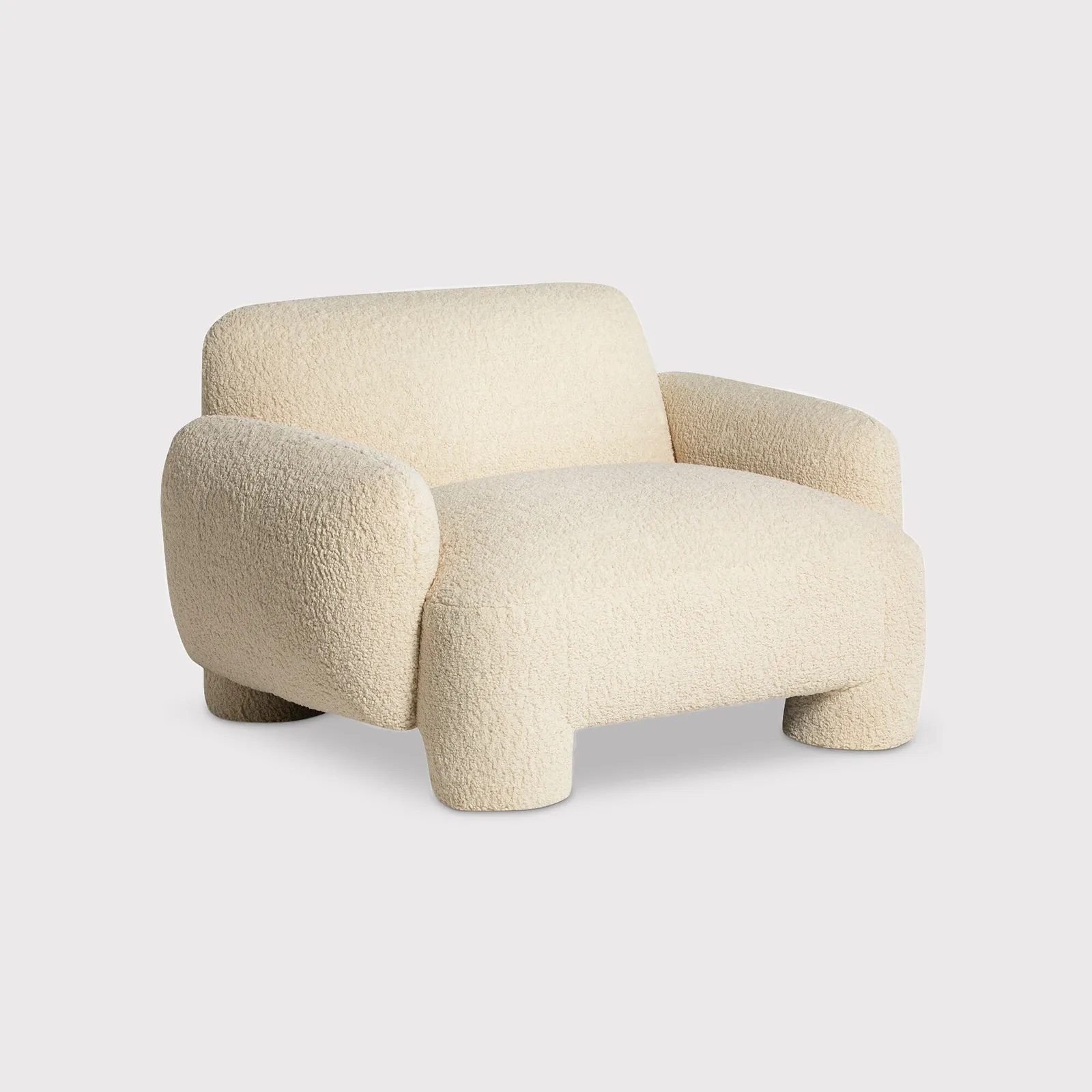 Adrina Armchair, White Boucle | Barker & Stonehouse