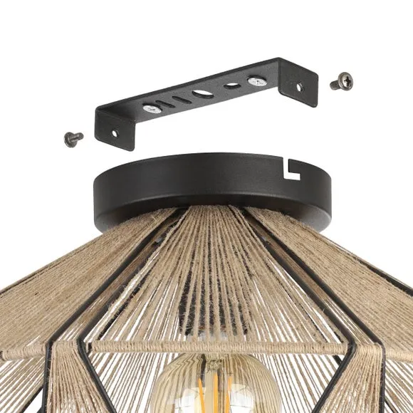 EGLO Adwickle Flush Ceiling Light 3