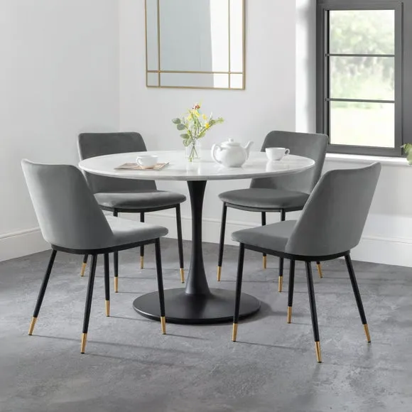 Delaunay Set of 2 Dining Chairs, Velvet 5