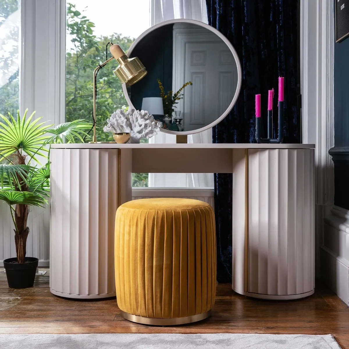 Lucia Dressing Table, Neutral Wood | Barker & Stonehouse 2