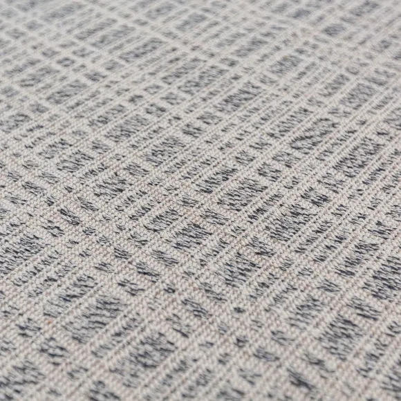 Woven Check Textured Washable Rug 2