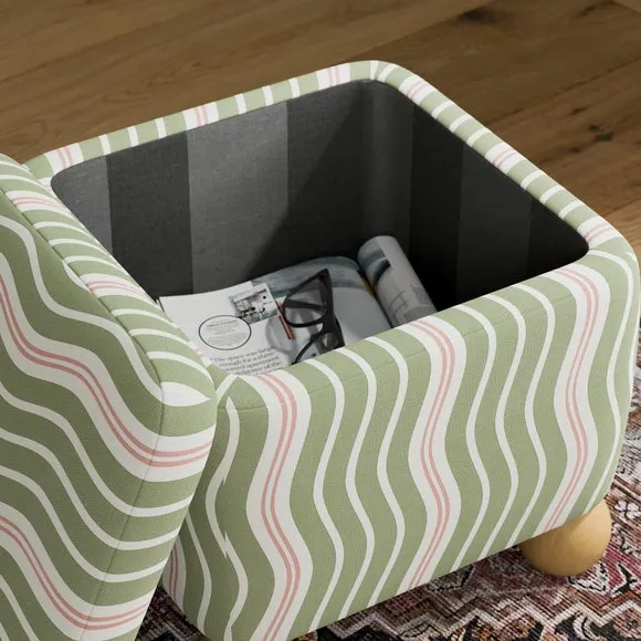 Nylah Wiggle Stripe Storage Footstool 3