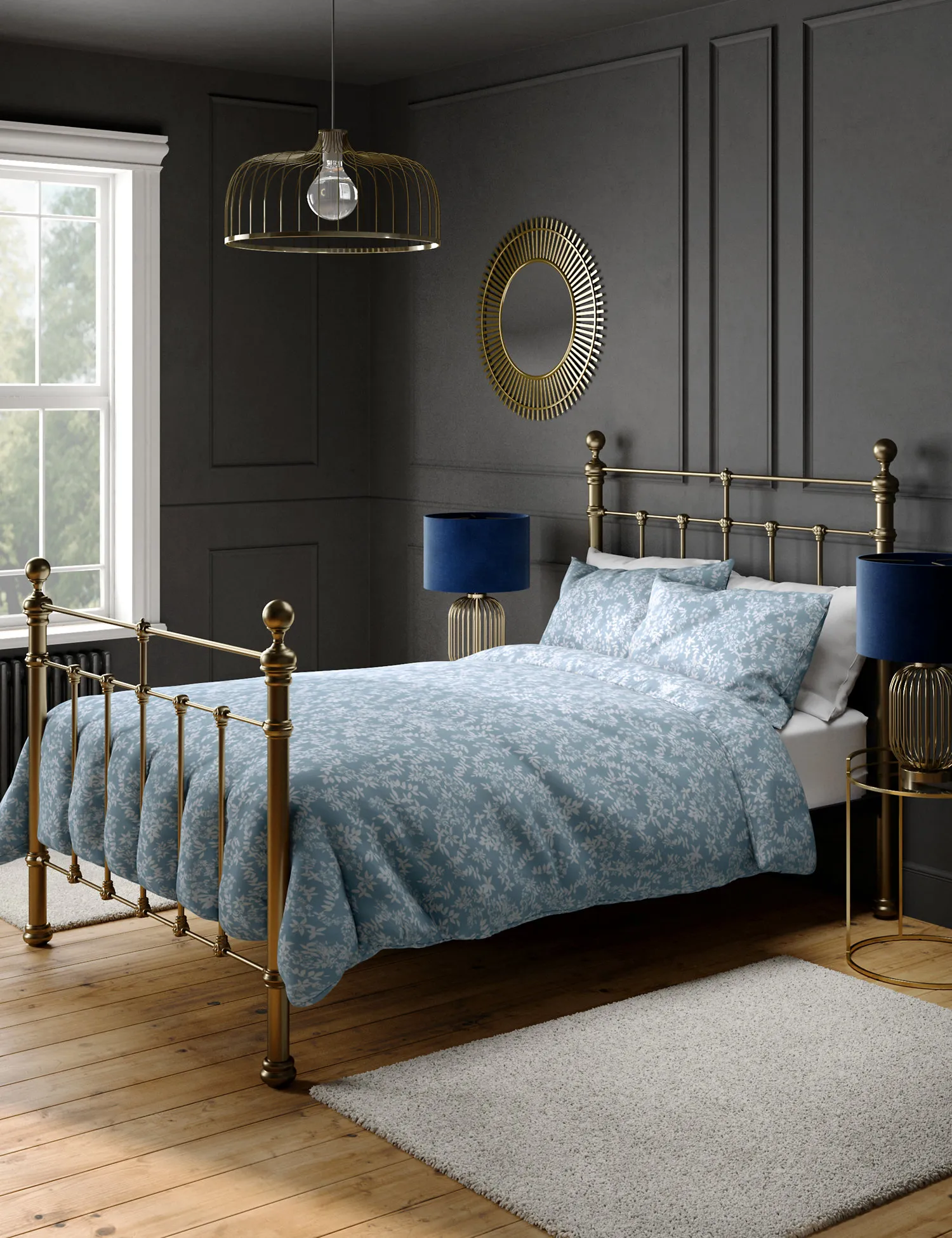 M&S 2 Pack Cotton Blend Floral Bedding Sets