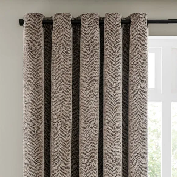 Tabitha Chenille Eyelet Curtains