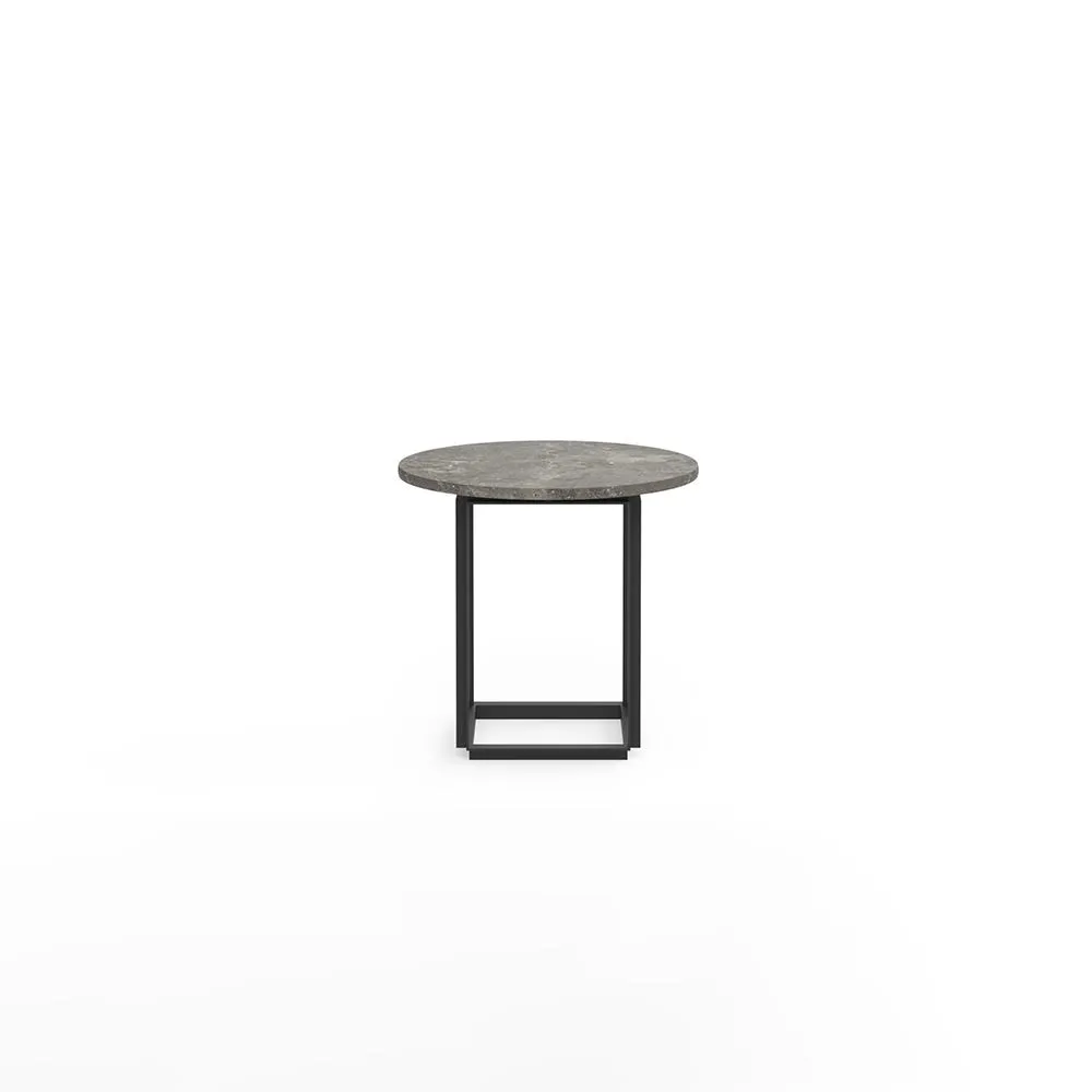 New Works Florence Side Table 50cm Gris Du Marais Black Frame 2
