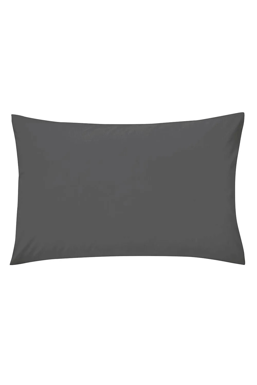 Helena Springfield 'Plain Dye' 180TC Large Pillowcase in Charcoal
