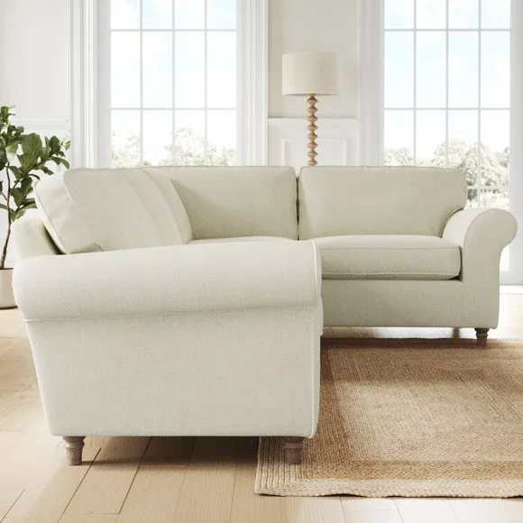 Flori Chunky Chenille Corner Sofa 2
