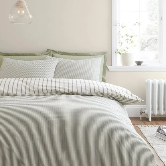 Bianca Hampton Stripe 200 Thread Count 100% Cotton Duvet Cover & Pillowcase Set 3