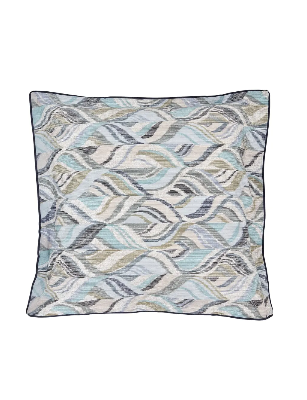 Bedeck of Belfast 2 Pack Pure Cotton Rayanne Square Pillowcases Teal Mix