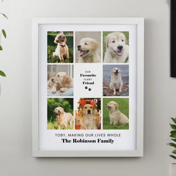 Personalised Pet Multi Photo Framed Print 2