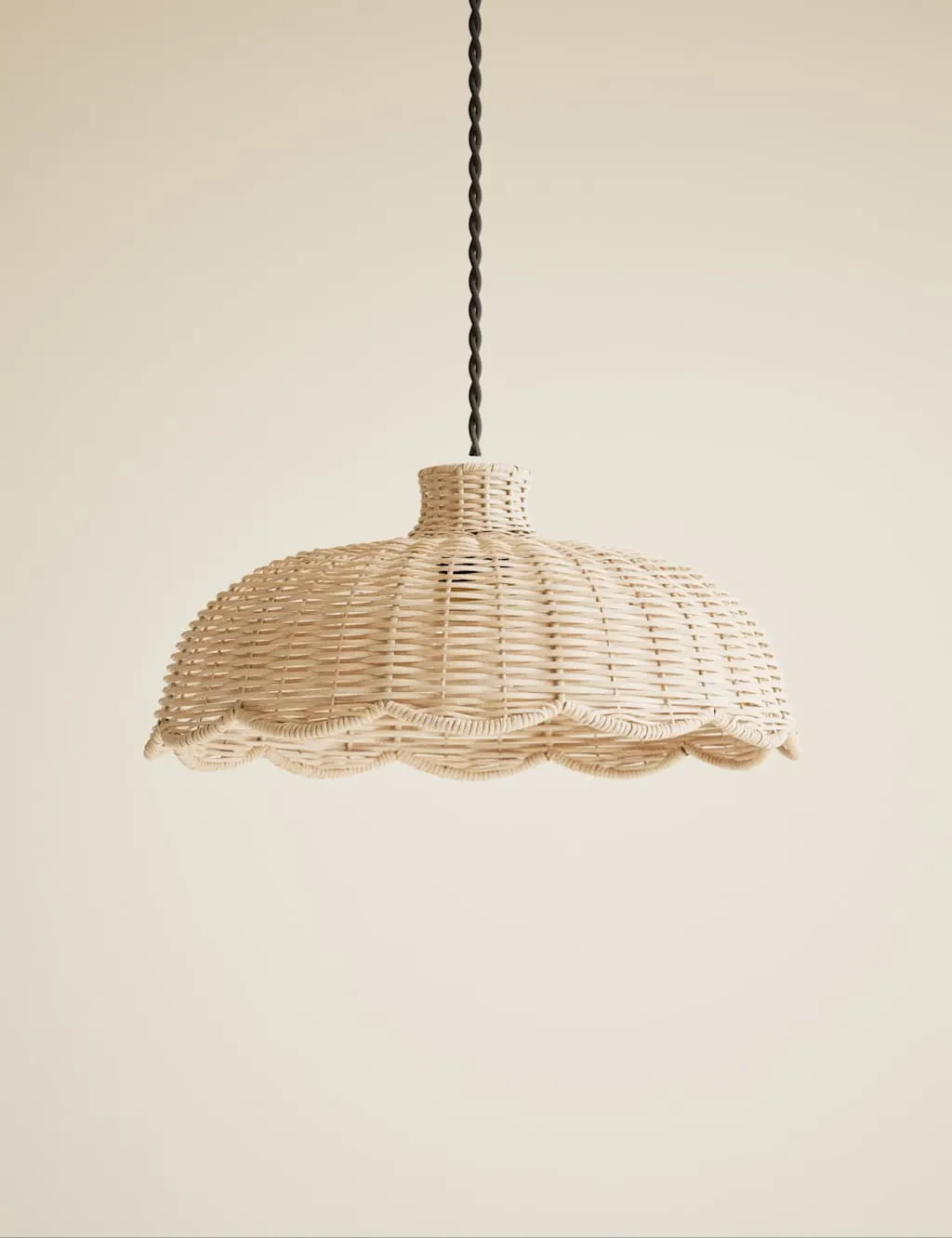 M&S Scallop Rattan Shade Natural