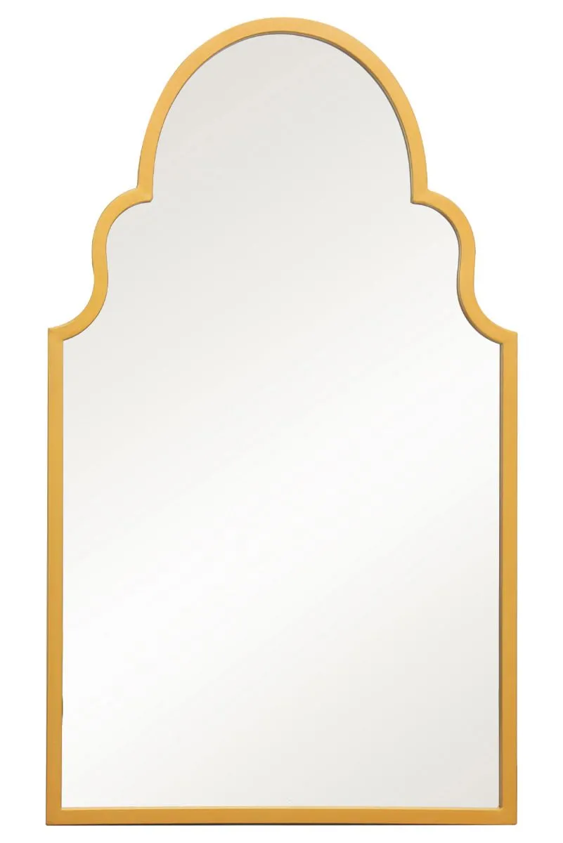 MirrorOutlet Gold Metal Framed Arched Garden Wall Mirror 41"x 24" (104CM X 61CM) 3