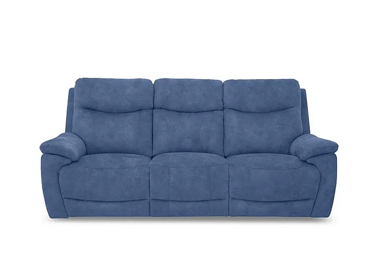 Sloane Fabric 3 Seater 3 Cushion Power Recliner Sofa with Power Headrests - Dexter Wave - Sofas and Armchairs - In Time for Christmas