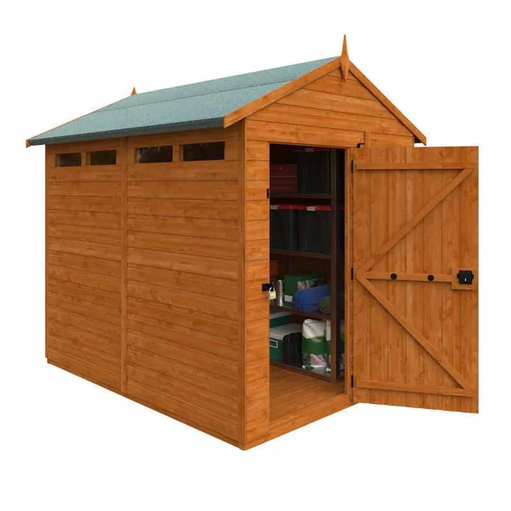Buttercup Farm 8x6 Flex Apex Security 12mm Flex - L238.8 x W175 x H23.32 cm in Burnt Orange 2