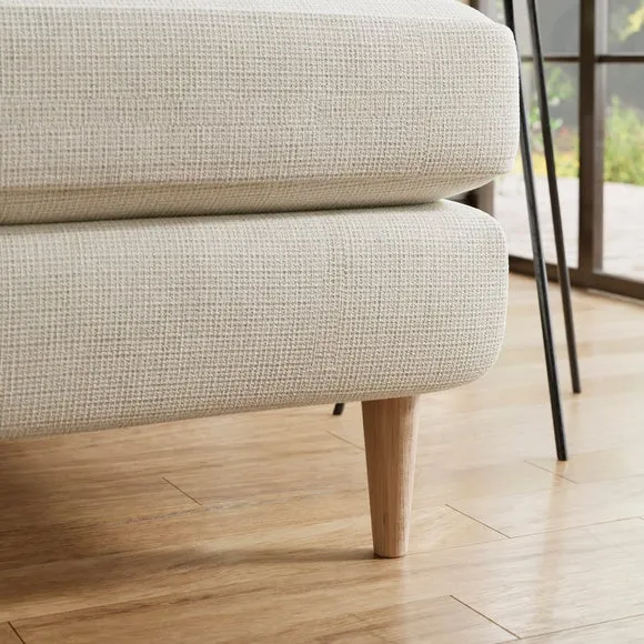 Sven Soft Texture Chenille Large Corner Chaise Sofa 5