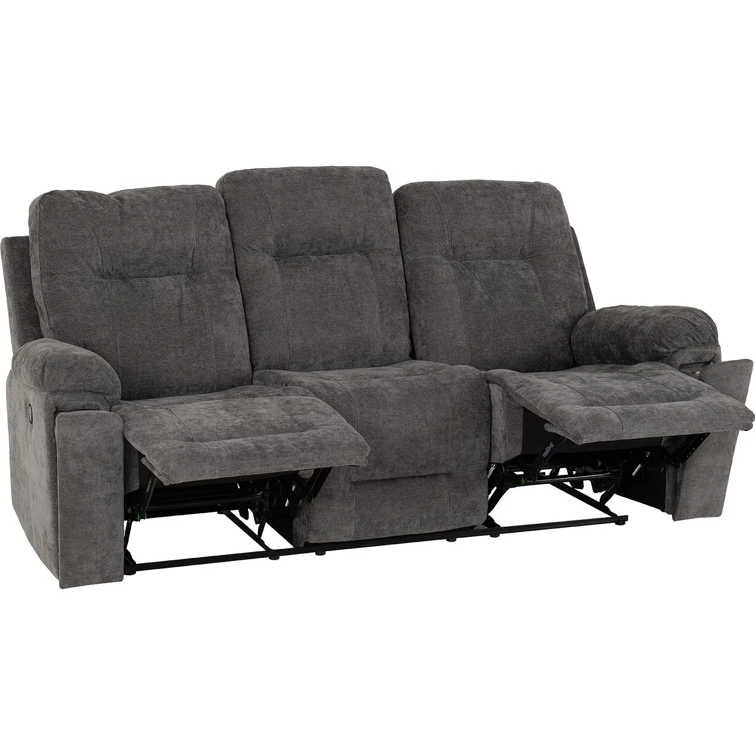 Seconique Guildford 3 Seater Recliner Sofa in Grey 5