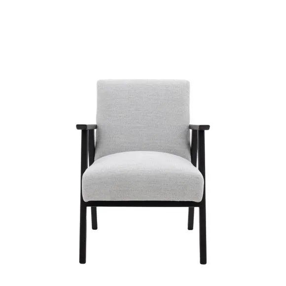 Natori Linen Wooden Arm Accent Chair 4