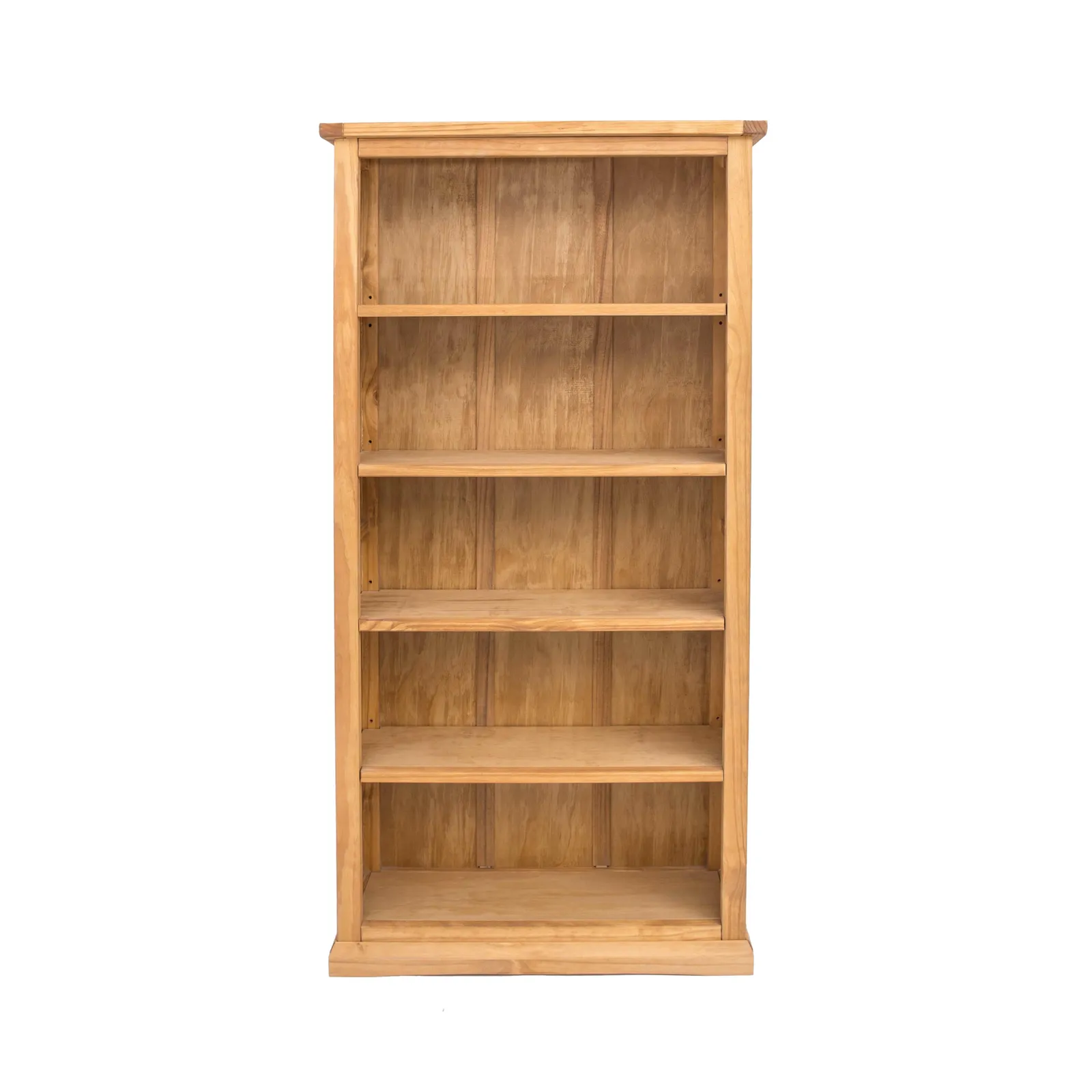 Cabinet Bits Bookcase with plinth 180x90x30cm in Light Brown