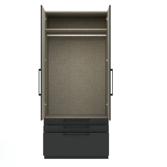 Foster Double 3 Drawer Wardrobe 5