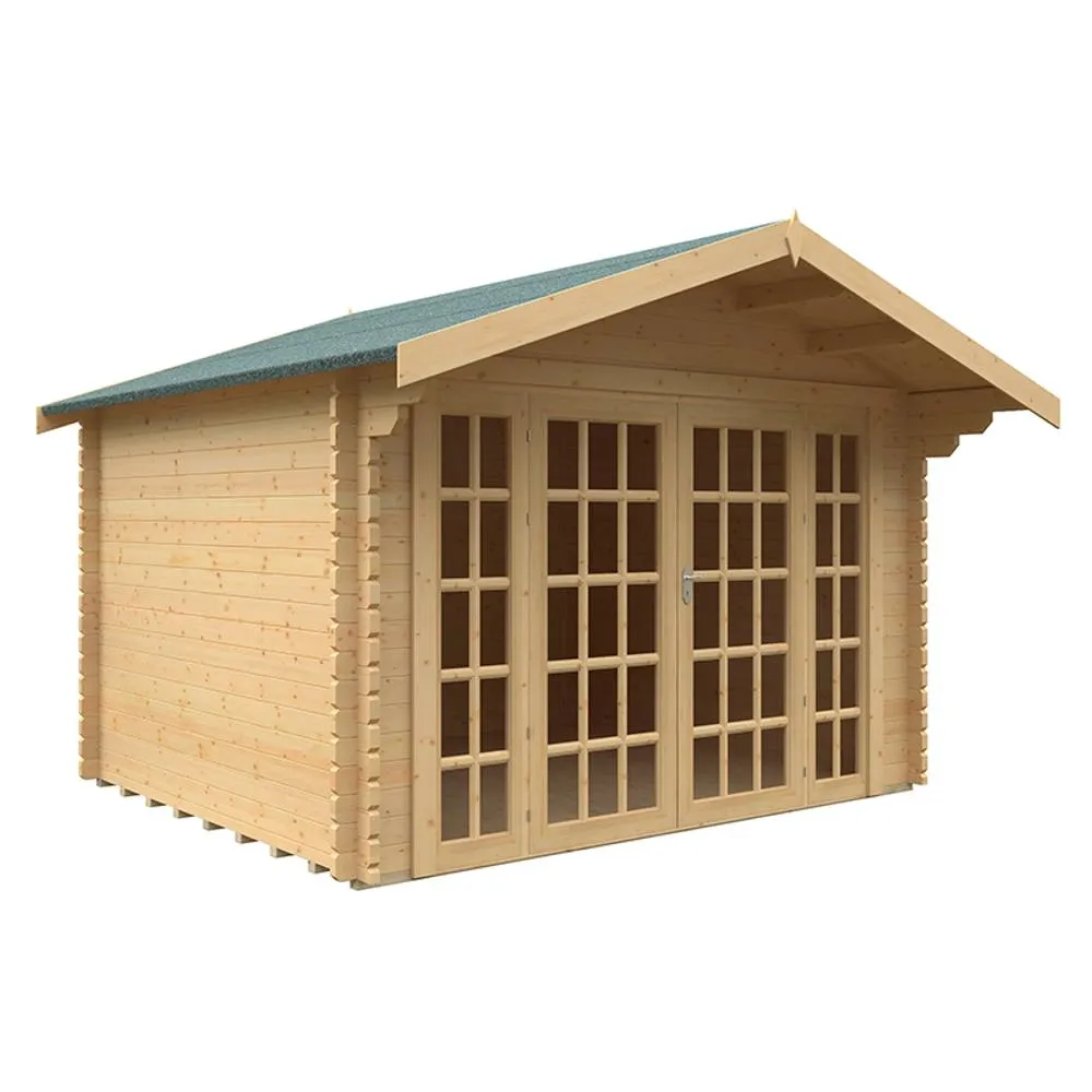Buttercup Farm 10x12 Balmoral 44mm Cabin - L295 x W355 x H271.9 cm in Natural 1
