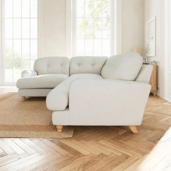 Martha Chenille Soft Texture Full Corner Sofa 3