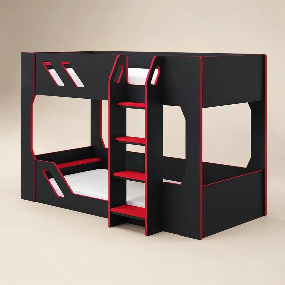 Flair Shuttle Gaming Bunk Bed Black & Red 3
