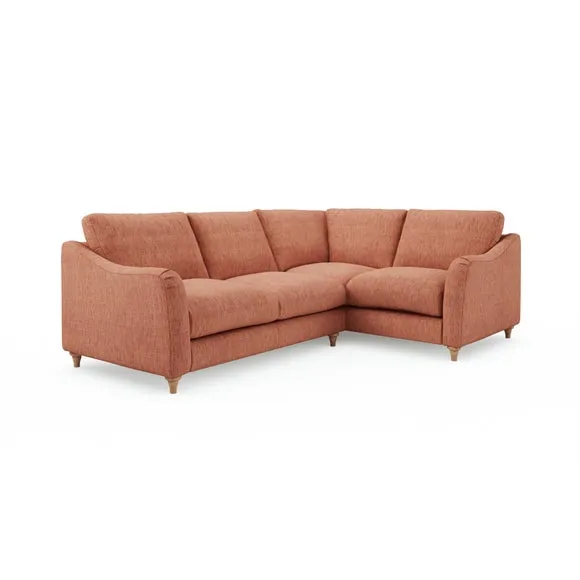 Hattie Slub Faux Linen Corner Sofa 6